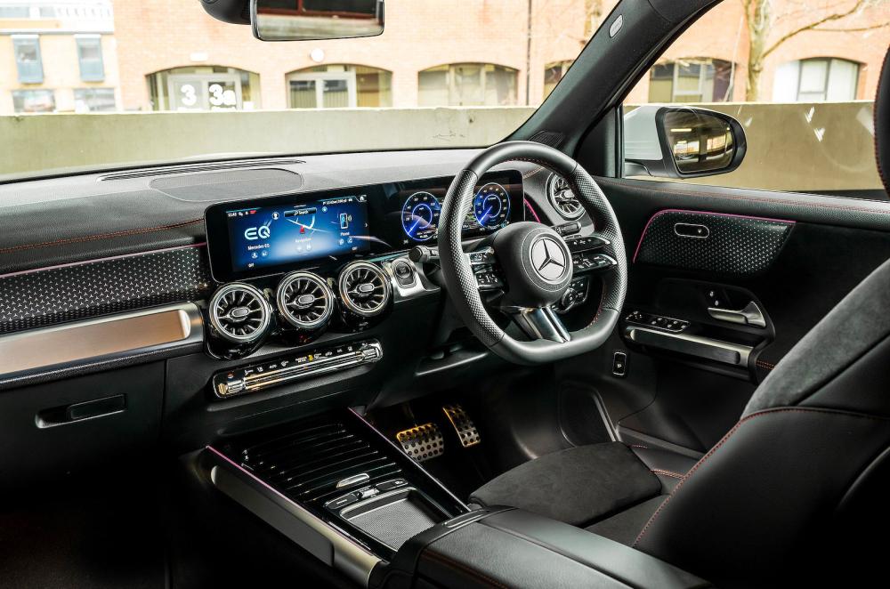 Mercedes EQB interior front seats