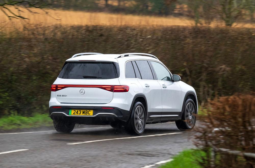 Mercedes EQB rear cornering