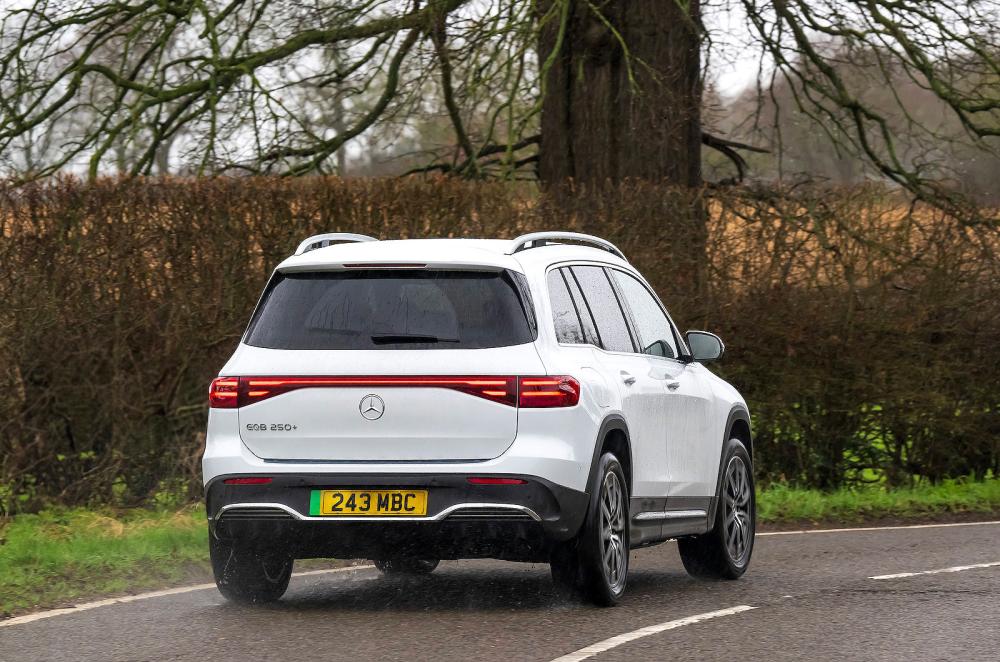 Mercedes EQB rear cornering