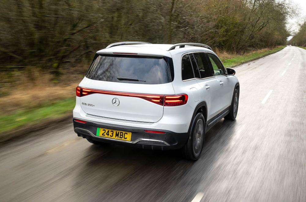 Mercedes EQB rear right driving
