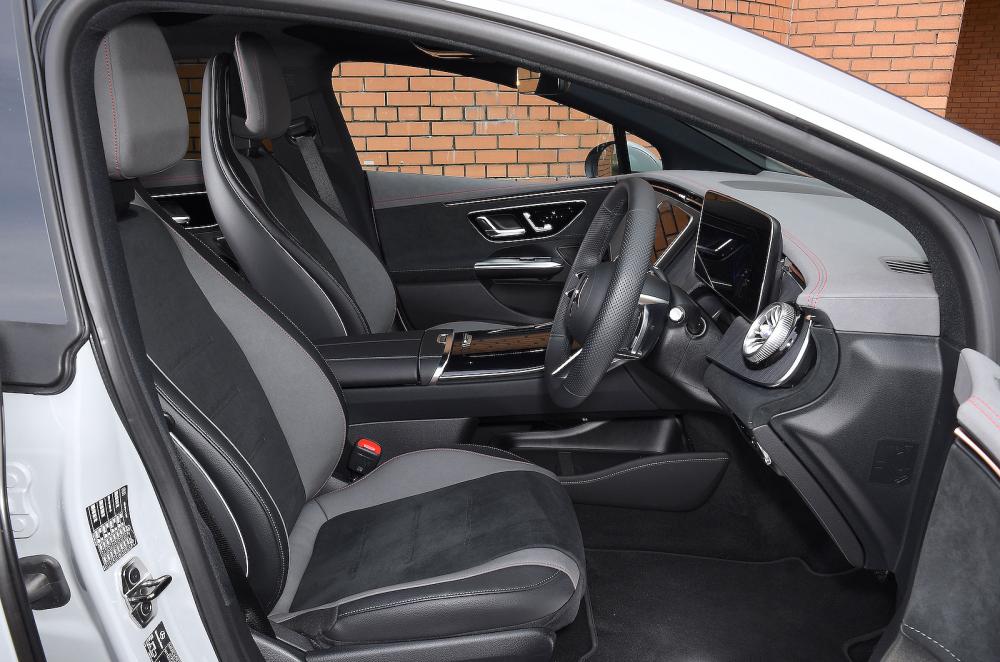 Mercedes EQE interior front seats