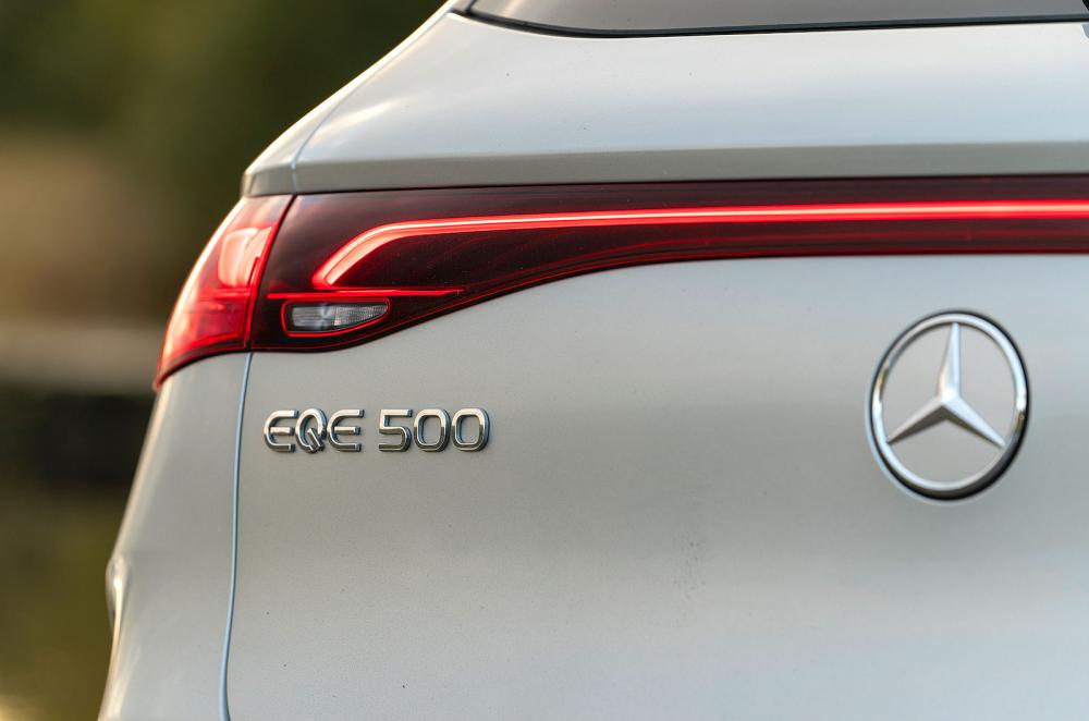 Mercedes EQE SUV rear lights detail