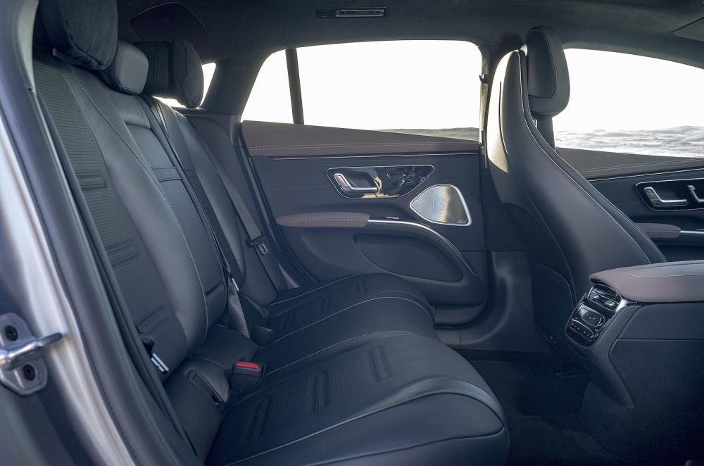 Mercedes EQS interior back seats