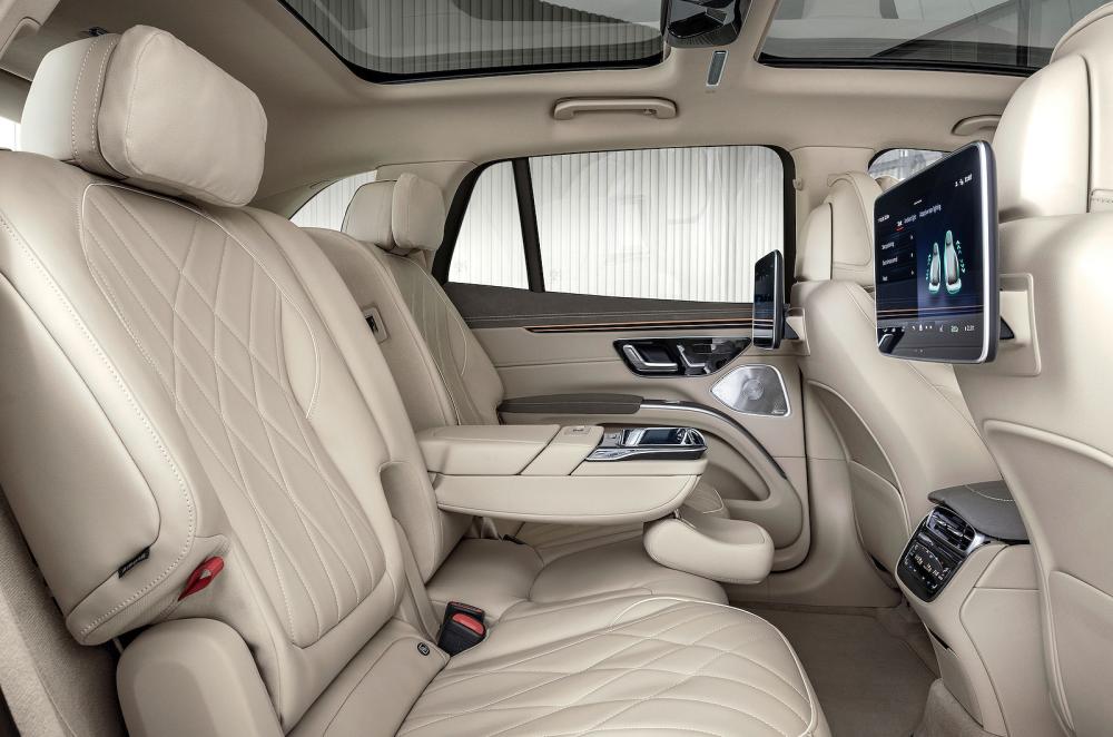 Mercedes EQS SUV back seats