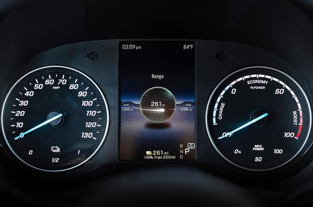 Mercedes eSprinter interior driver display