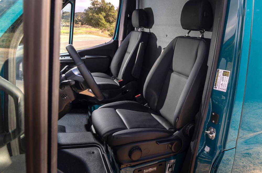 Mercedes eSprinter interior front seats