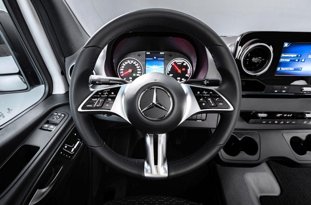 Mercedes eSprinter interior steering wheel