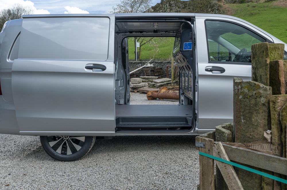 Mercedes eVito side doors open