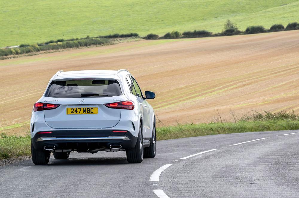 Mercedes GLA rear cornering