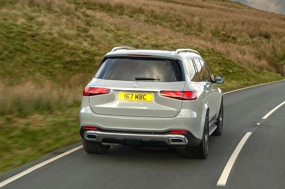 Mercedes GLS rear cornering