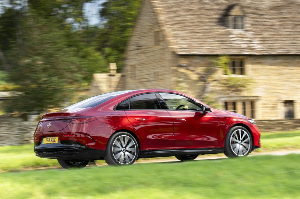 Mercedes CLA electric side driving