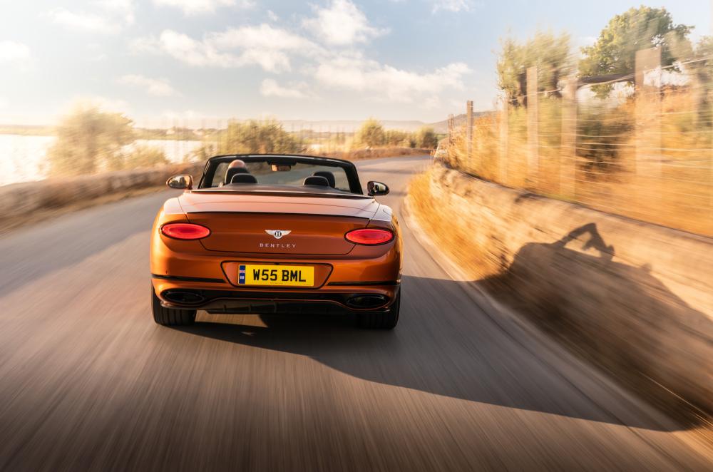 Bentley Continental GT Convertible 2022 rear cornering