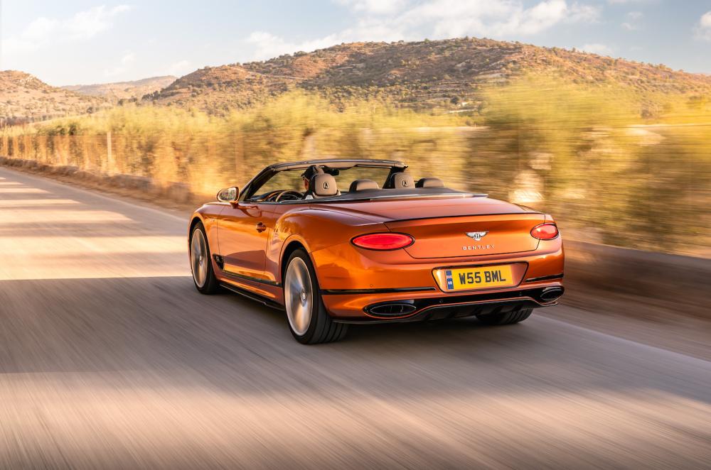 Bentley Continental GT Convertible 2022 rear left tracking