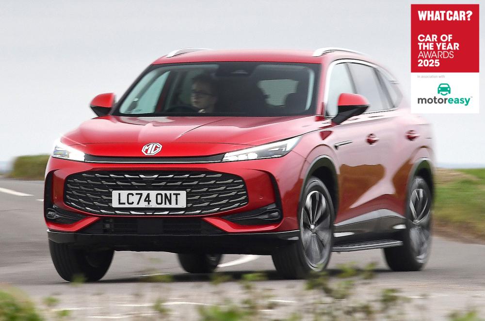 MG HS front cornering