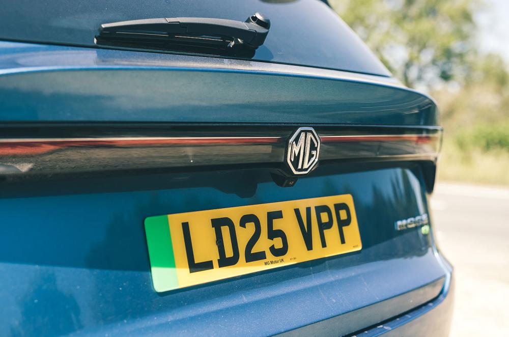 MG S5 EV rear badge