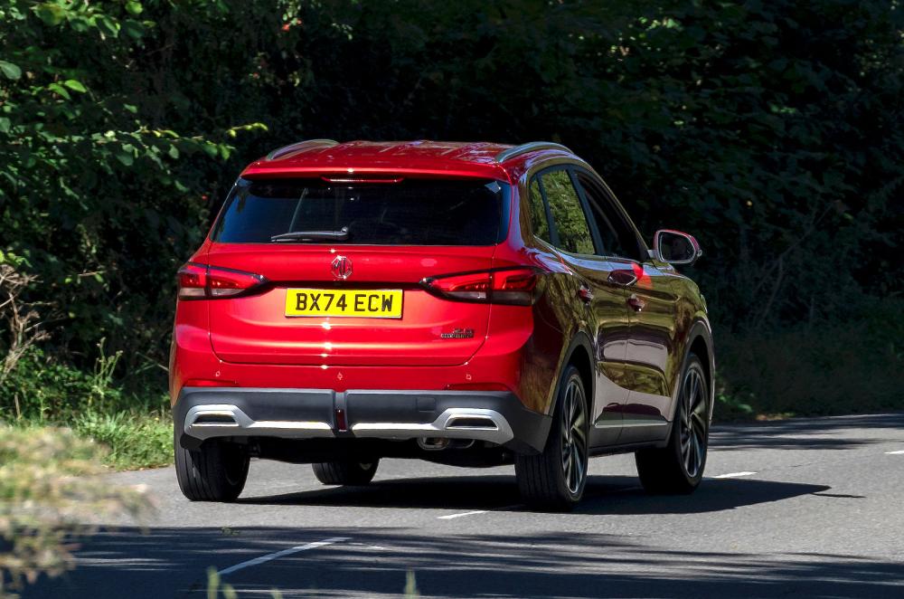 MG ZS Hybrid rear cornering