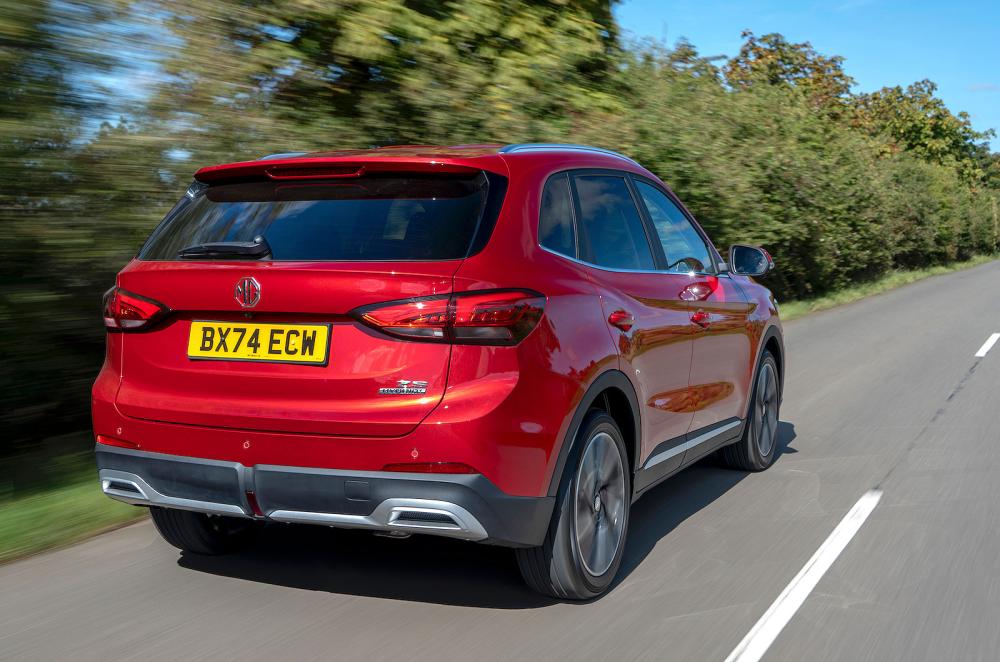 MG ZS Hybrid rear right driving