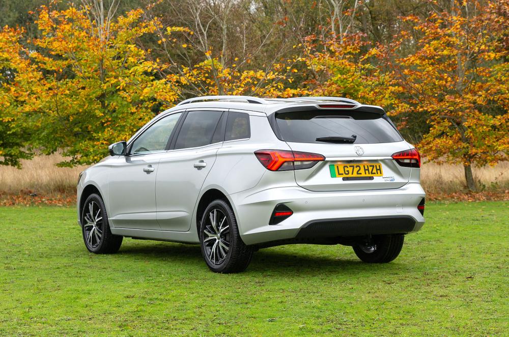 MG5 EV rear left static