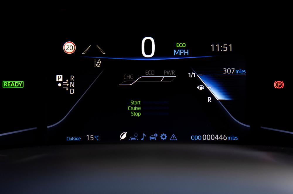 Toyota Mirai 2021 interior driver display