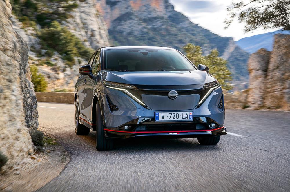 Nissan Ariya Nismo front cornering