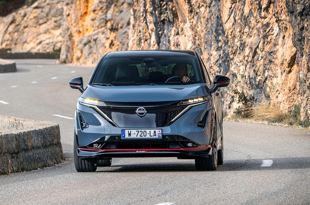 Nissan Ariya Nismo front driving
