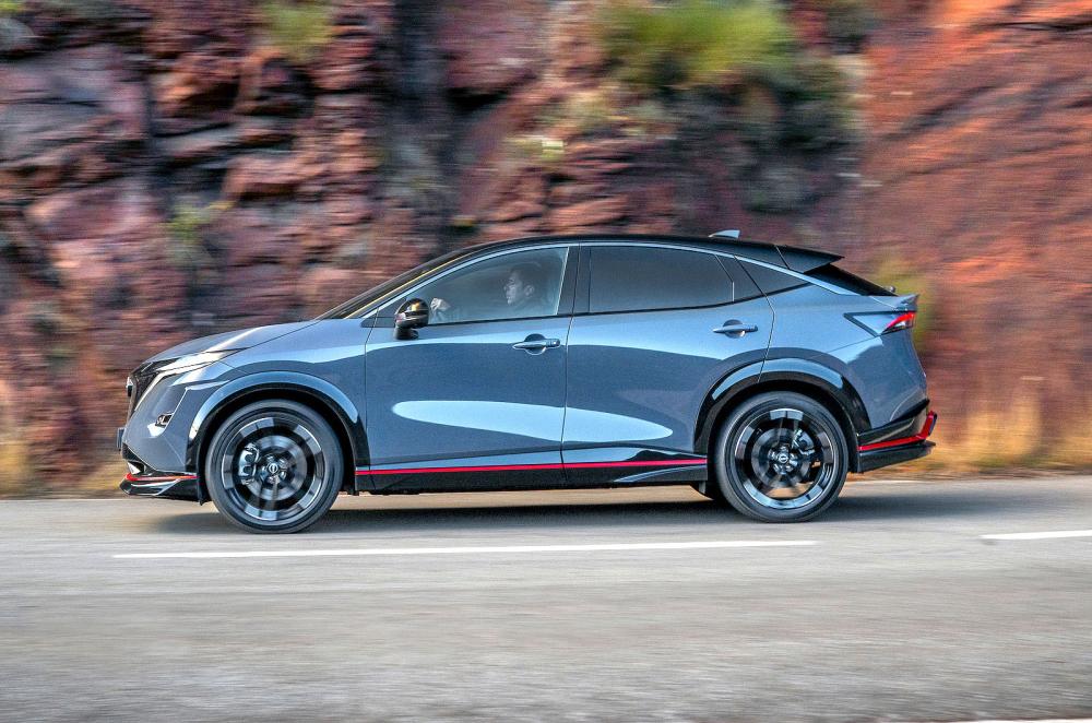 Nissan Ariya Nismo left driving