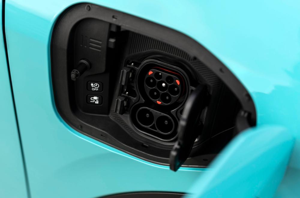 Nissan Leaf charging port