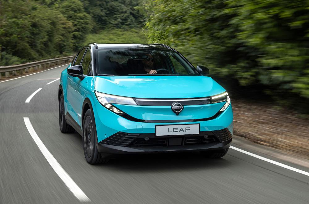 Nissan Leaf front cornering