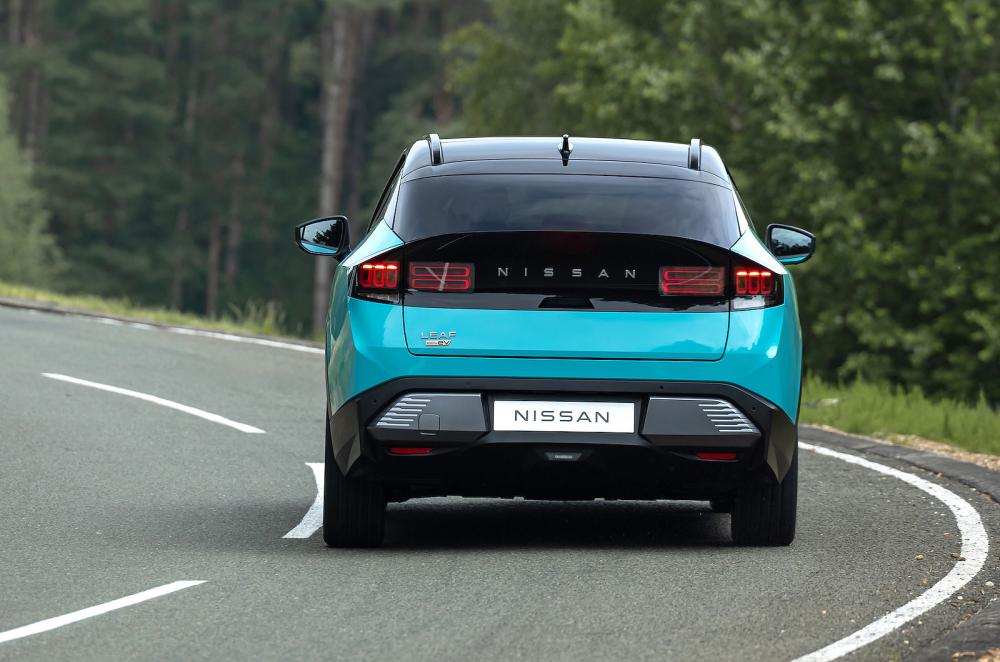 Nissan Leaf rear driving