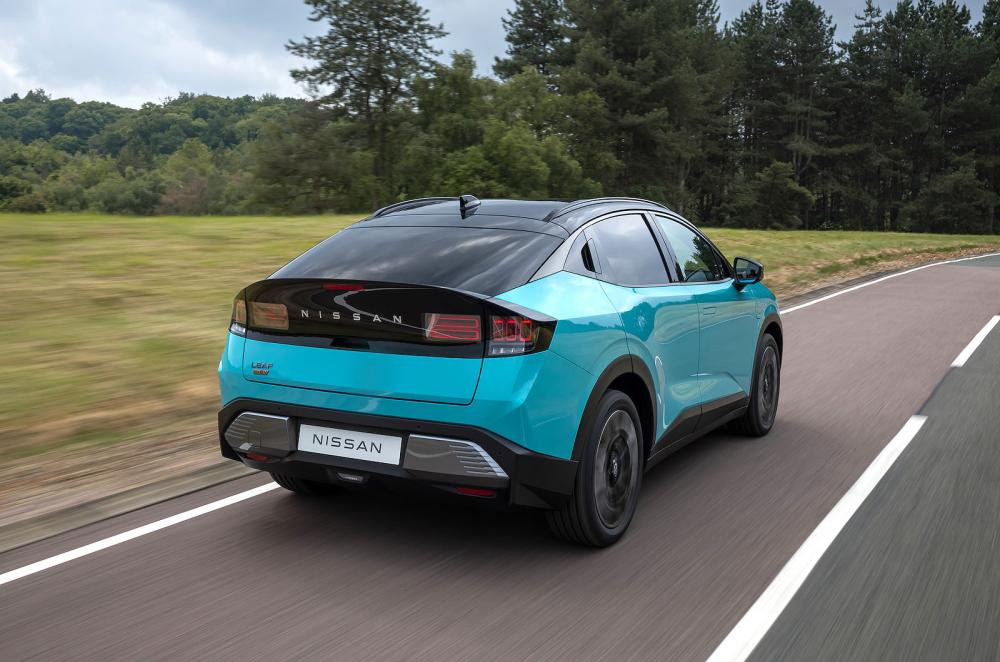 Nissan Leaf rear right driving