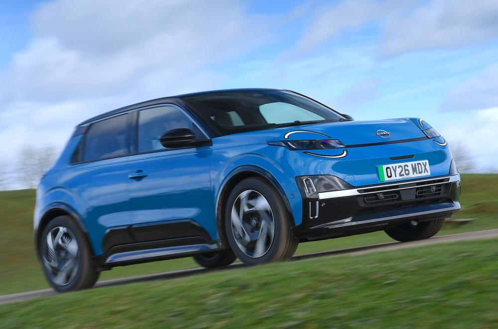 Nissan Micra driving front right