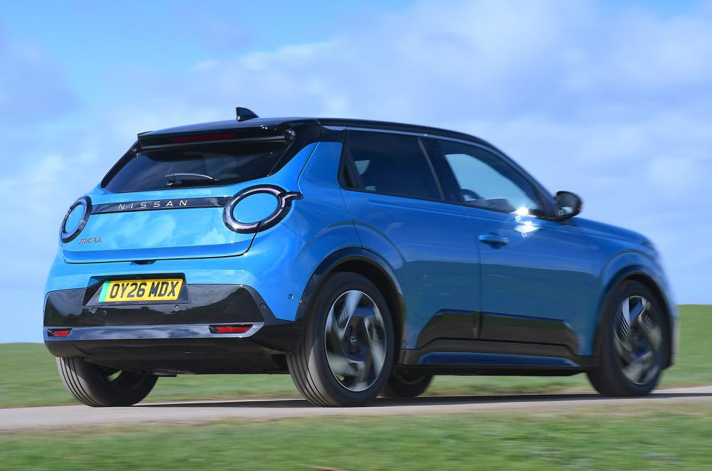 Nissan Micra driving rear right