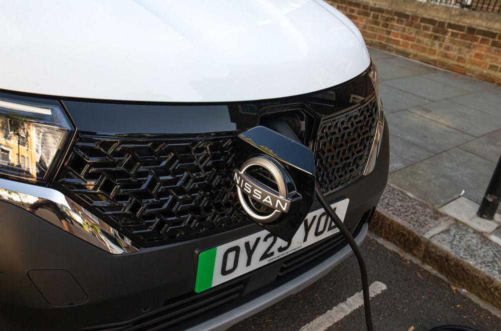 Nissan Townstar EV charging socket