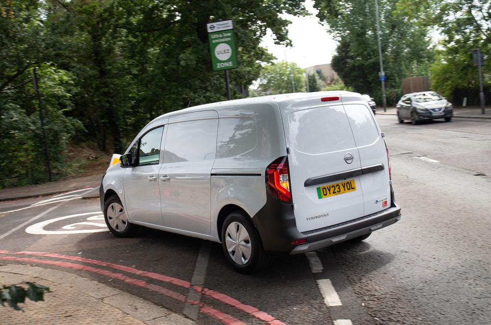 Nissan Townstar EV rear cornering