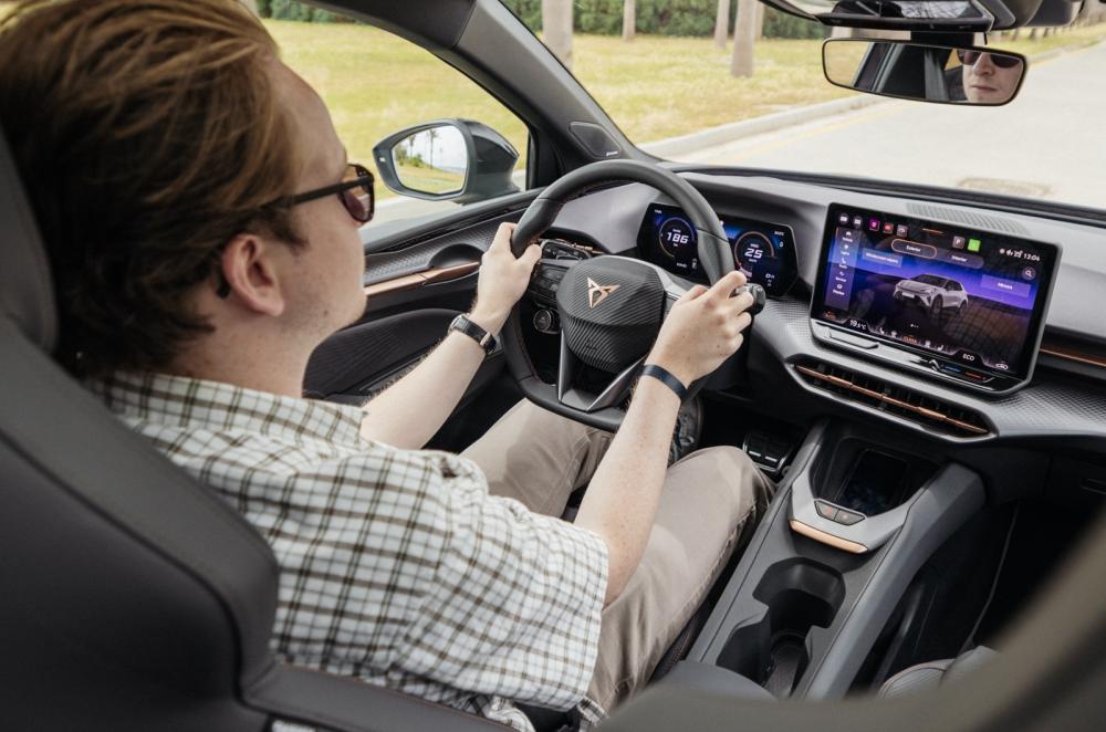 Oliver Young driving Cupra Raval