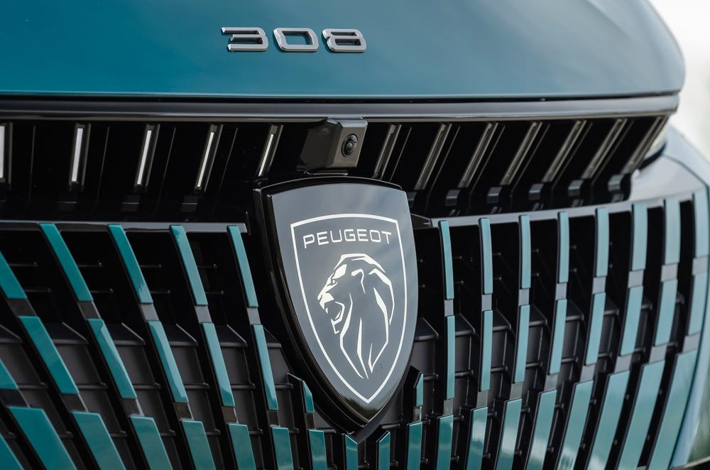 Peugeot e-308 badge detail