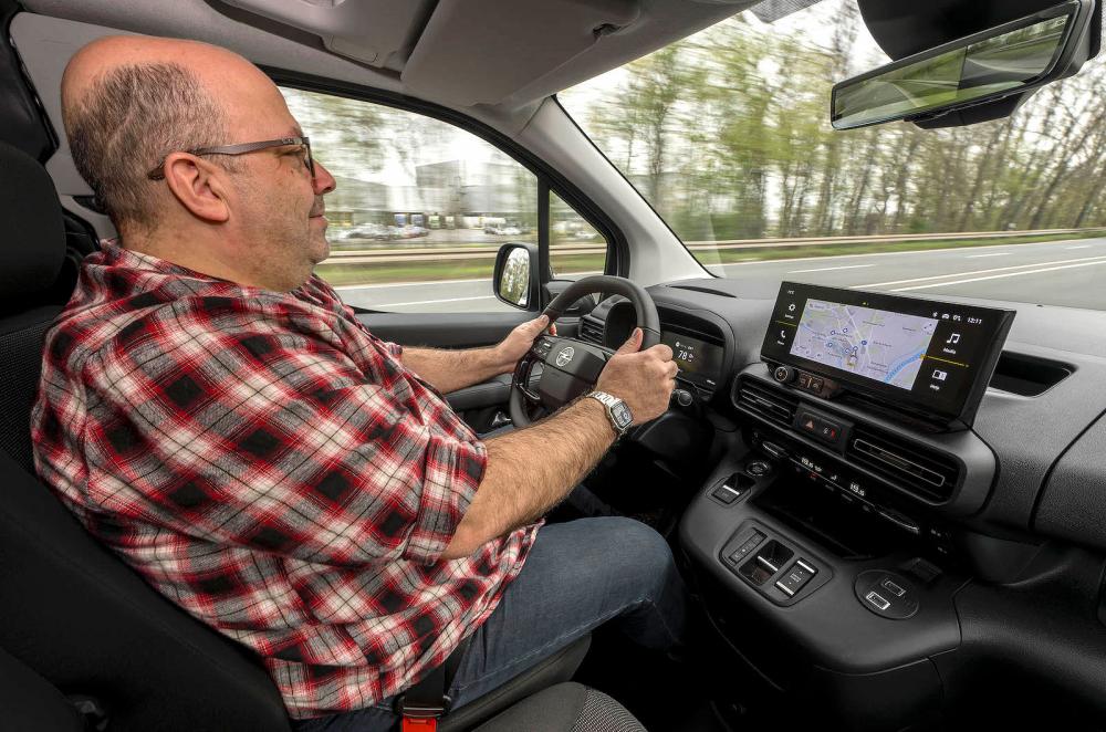 Phil Huff test driving Vauxhall Combo Cargo