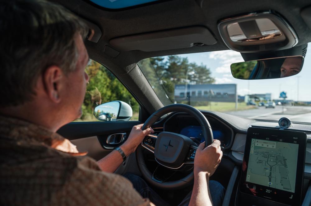 Polestar 2 over-shoulder