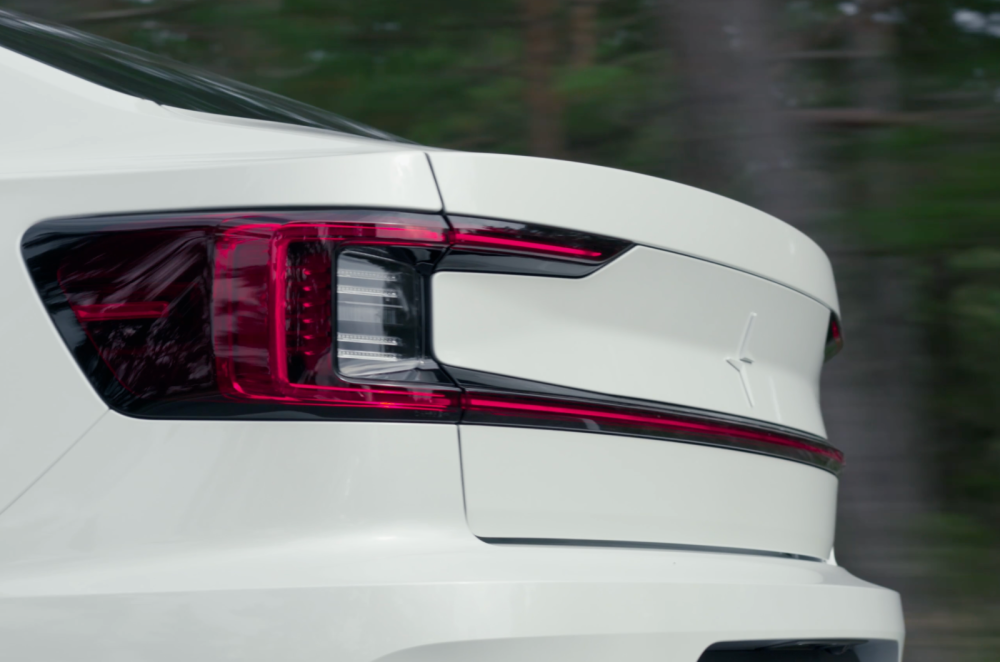 Polestar 2 rear light detail