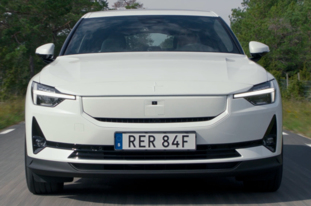 Polestar 2 driving front