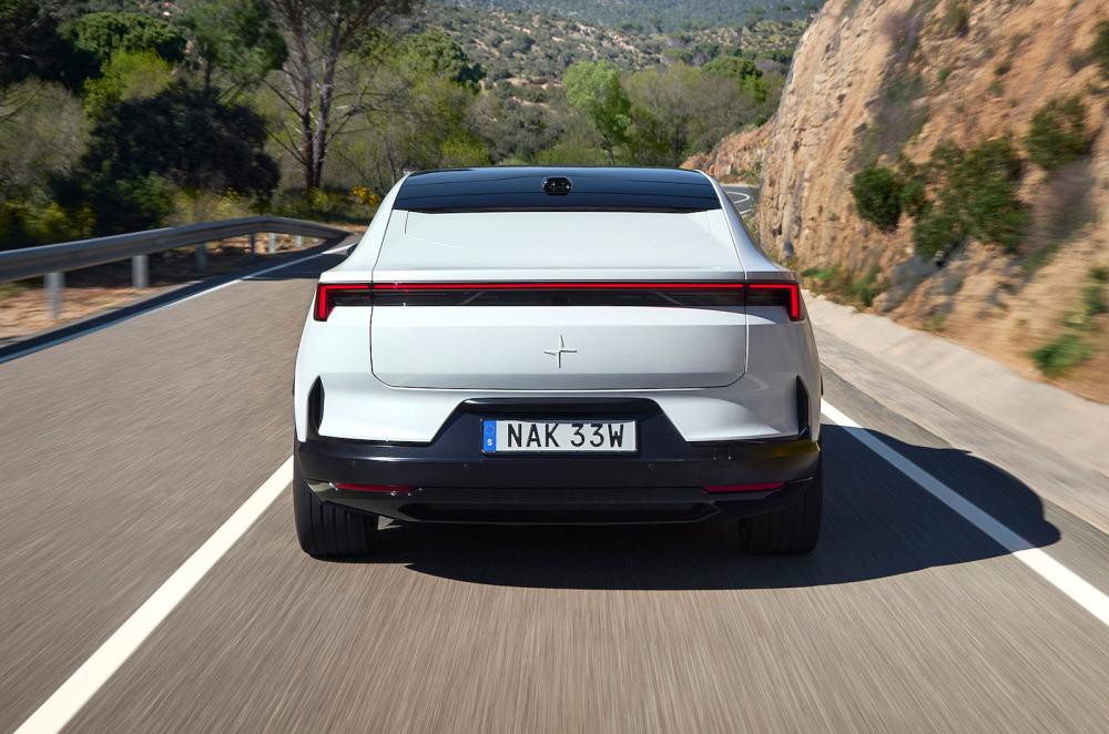 Polestar 4 rear driving