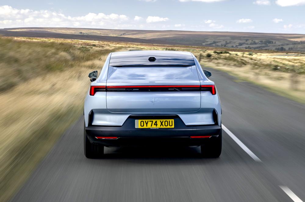 Polestar 4 rear driving