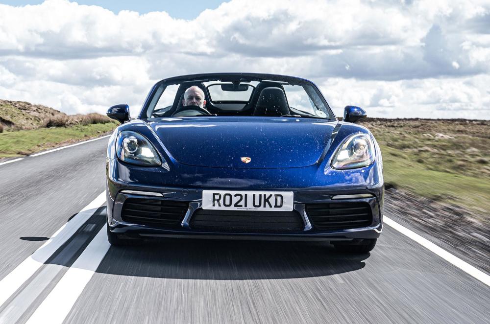 Porsche 718 Boxster front driving