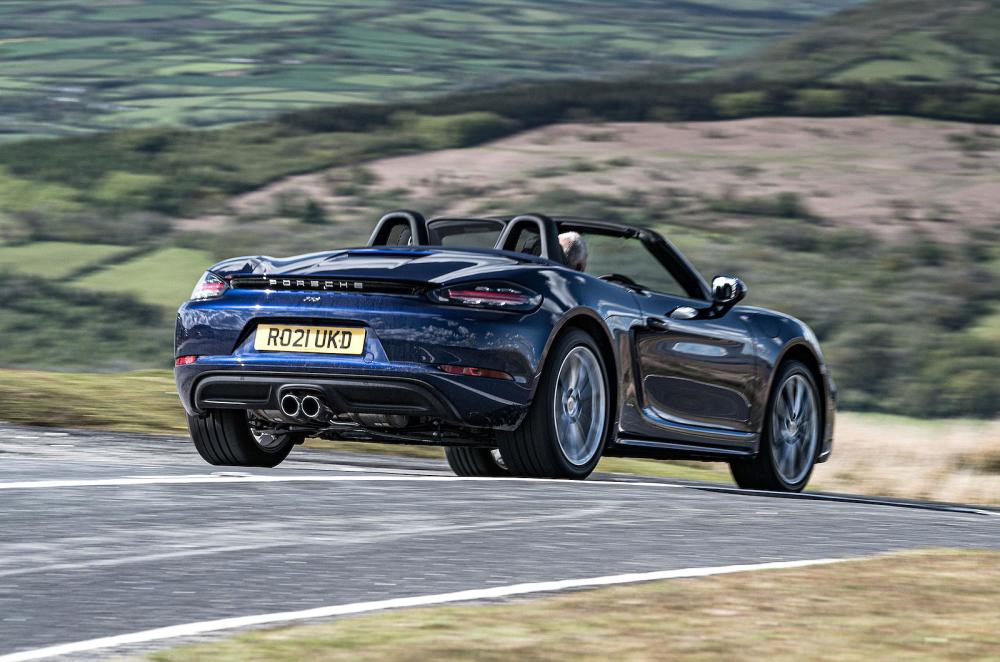 Porsche 718 Boxster rear right driving
