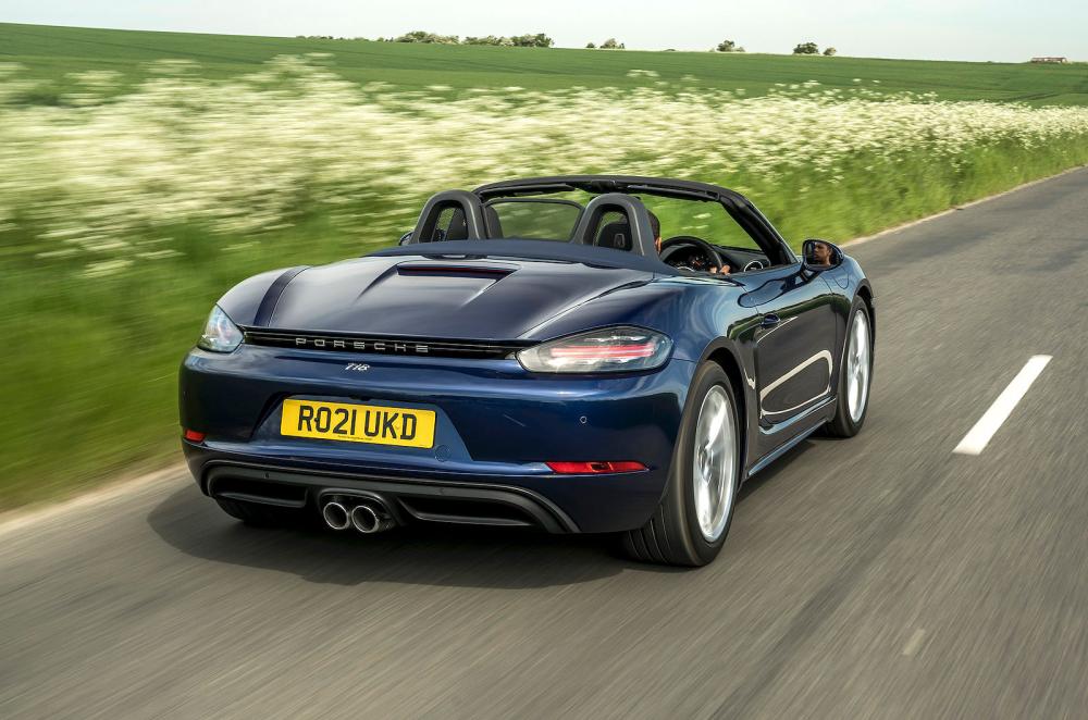Porsche 718 Boxster rear right driving