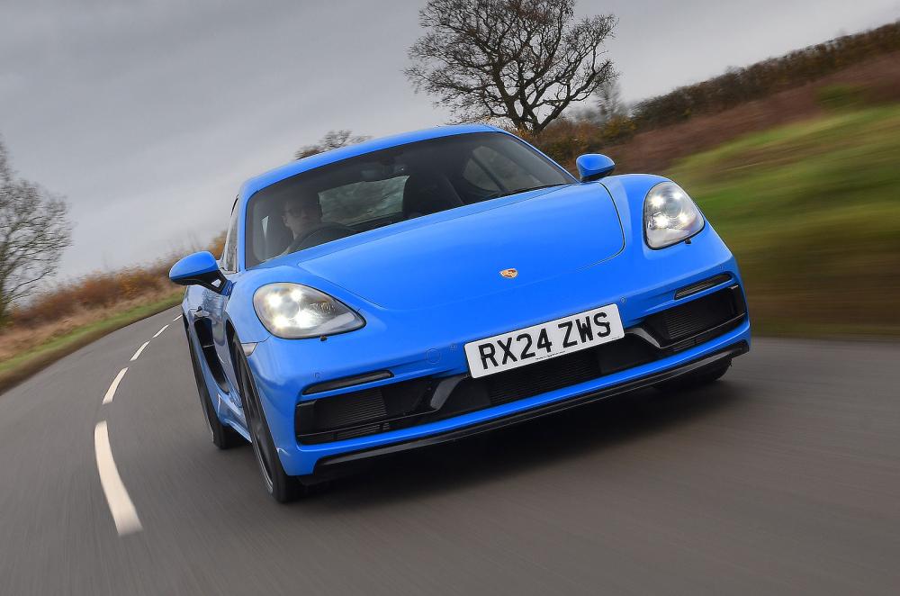 Porsche 718 Cayman front cornering