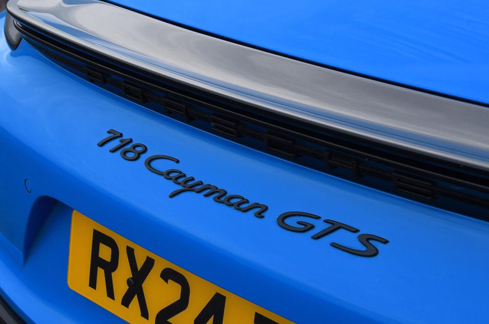 Porsche 718 Cayman rear badge
