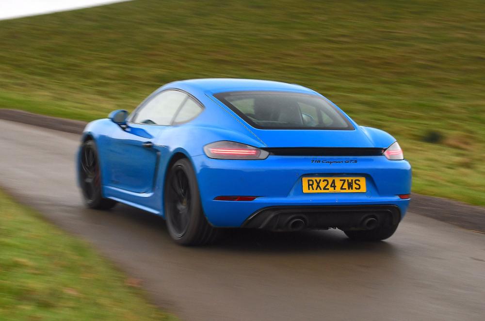 Porsche 718 Cayman rear cornering