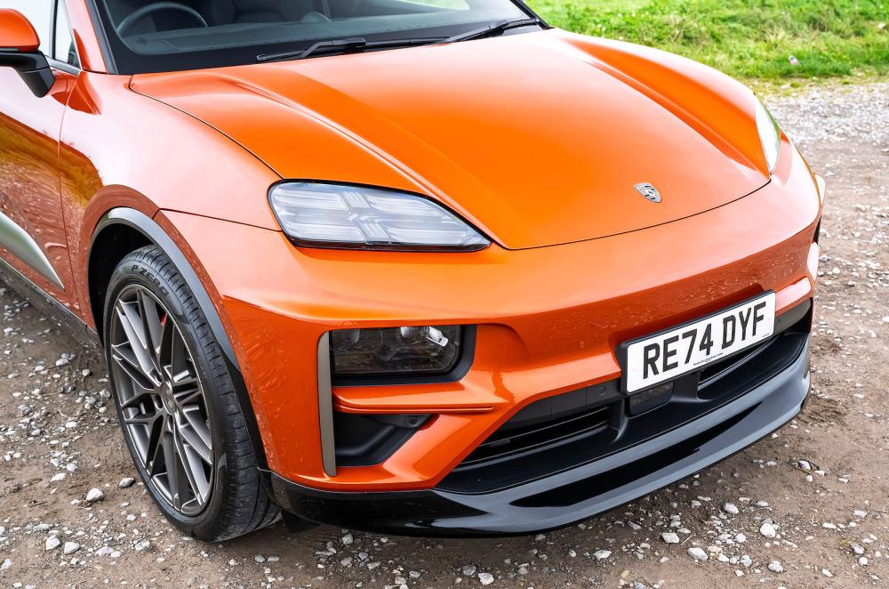 Porsche Macan Turbo Electric front detail