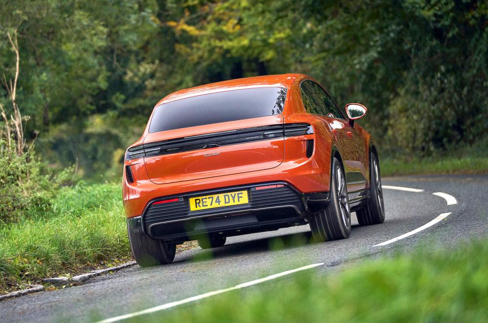 Porsche Macan Turbo Electric rear cornering
